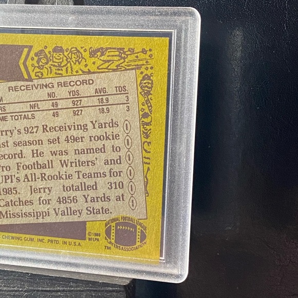 1986 Topps Jerry Rice Rookie Card HOF PSA Ready - Picture 4 of 4